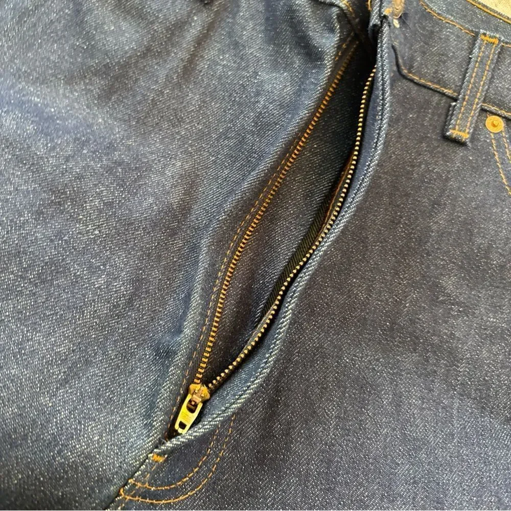 Vintage 80s Levi’s Saddleman Bootcut Jeans Deadstock 20517-0217 40x30 Orange Tab